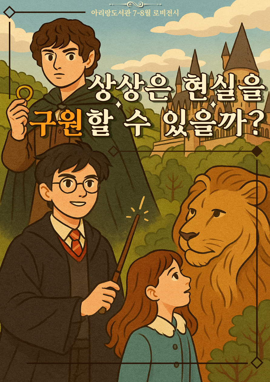  [아리랑도서관 로비전시/7-8월] 상상은 현실을 구원할 수 있을까? 표지